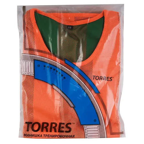 Манишка детская TORRES двухсторонняя, TR11949O/G, р.Jr, тренировочная, полиэстер, оранж-зелен за 1&nbsp;026.80 ₽ в Новороссийске