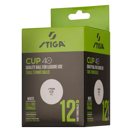 Мяч для наст. тенниса Stiga Cup ABS, 1110-2510-12, диам.40+мм, пластик, упак. 12 шт, белый за 1&nbsp;774.80 ₽ купить в Новороссийске