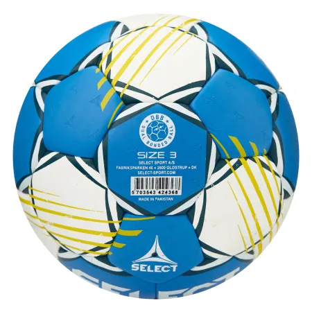 Мяч ганд. SELECT HB FORCE DB V25, 1622858205, Senior (р.3), EHF Appr,ПУ, гибр.сш., сине-белый за 8&nbsp;438.80 ₽ купить в Новороссийске