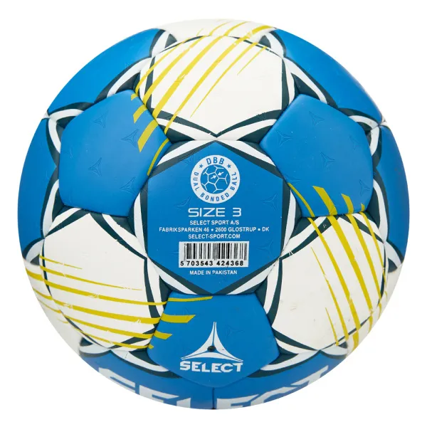 Мяч ганд. SELECT HB FORCE DB V25, 1622858205, Senior (р.3), EHF Appr,ПУ, гибр.сш., сине-белый за 8&nbsp;438.80 ₽ в Новороссийске