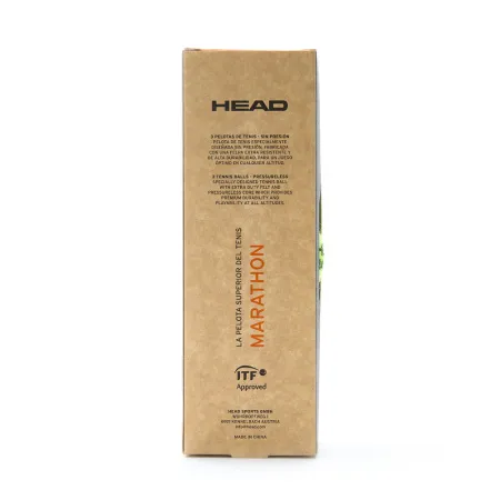 Мяч теннисный HEAD Marathon 3B, 578183, крафт. упак.3шт, без давления, фетр, нат.резина,желтый за 1&nbsp;055.70 ₽ купить в Новороссийске
