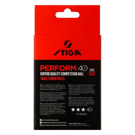 Мяч для наст. тенниса Stiga Perform 3***, 40+, 1113-2110-06, пластик, ITTF Appr., уп.6 шт, бел за 2&nbsp;121.60 ₽ купить в Новороссийске