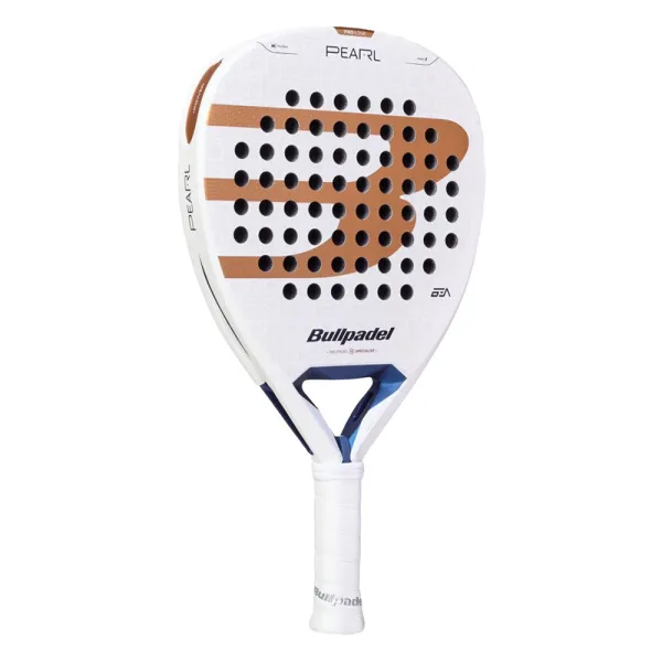 Ракетка для падела BULLPADEL Pearl 27, 497249, для проф-в, стекловолокно,карбон, бело-золотистый за 44&nbsp;319 ₽ в Новороссийске