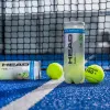 Мяч для падела HEAD Padel Pro+, 540203, уп.3 шт, FIP Approved, войлок,нат.резина,желтый за 933.30 ₽ купить в Новороссийске