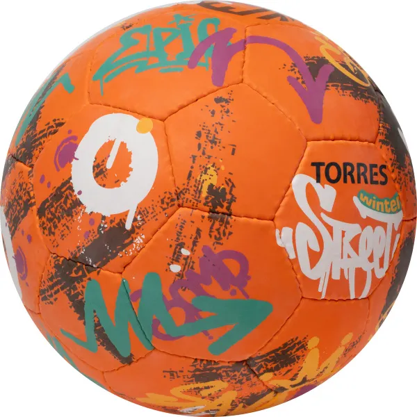 Мяч футб. TORRES Winter Street, F023285, р.5, 32 пан, рез, 4 подкл. слоя, руч. сшив,оранж-мультик. за 2&nbsp;713.20 ₽ в Новороссийске