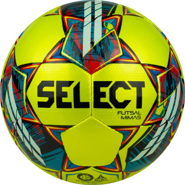 Мяч футзал. SELECT Futsal Mimas, 1053460550, р.4,FIFA Basic, 32 пан, гл.ПУ, руч.сш, жел-сине-красный за 6&nbsp;303.60 ₽ в Новороссийске