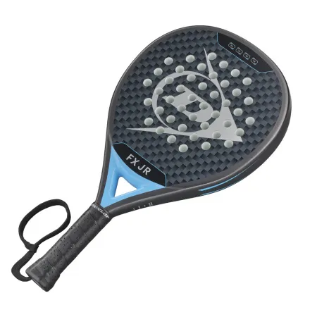 Ракетка для падела Dunlop FX Jr, 10370738, для юниоров, гибрид, графит, черно-голубой за 11&nbsp;019.40 ₽ купить в Новороссийске