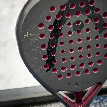 Ракетка для падела HEAD Coello Pro 2026, 225036, для профессионалов, карбон, коричнево-бордовый за 33&nbsp;619.20 ₽ купить в Новороссийске