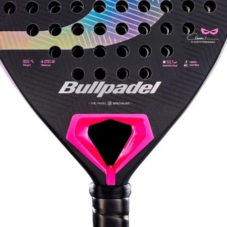 Ракетка для падела BULLPADEL Wonder 27, 497250, для продв.игроков, стекловолокно, карбон, черно-роз за 42&nbsp;969.20 ₽ купить в Новороссийске