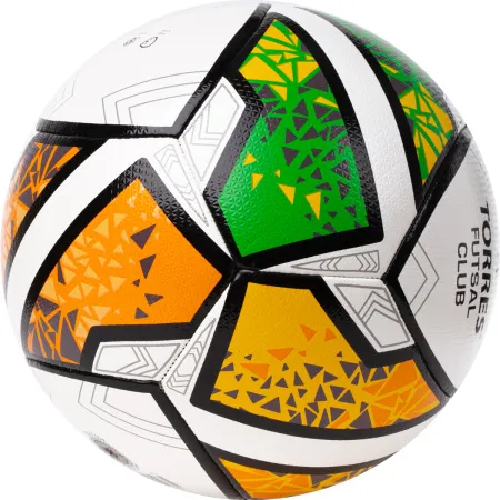 Мяч футзал. TORRES Futsal Club, FS323764, р.4, 10 пан. ПУ, 4 под. сл, гибрид. сш. бело-зел-оранж за 2&nbsp;264.40 ₽ купить в Новороссийске