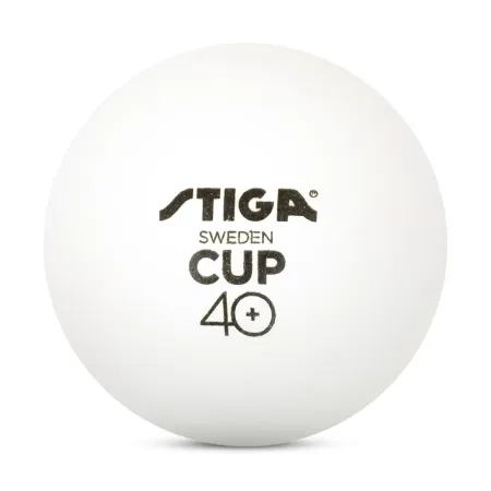 Мяч для наст. тенниса Stiga Cup ABS, 1110-2510-12, диам.40+мм, пластик, упак. 12 шт, белый за 1&nbsp;774.80 ₽ купить в Новороссийске