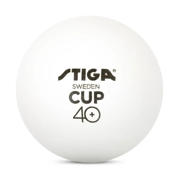 Мяч для наст. тенниса Stiga Cup ABS, 1110-2510-12, диам.40+мм, пластик, упак. 12 шт, белый за 1&nbsp;774.80 ₽ в Новороссийске