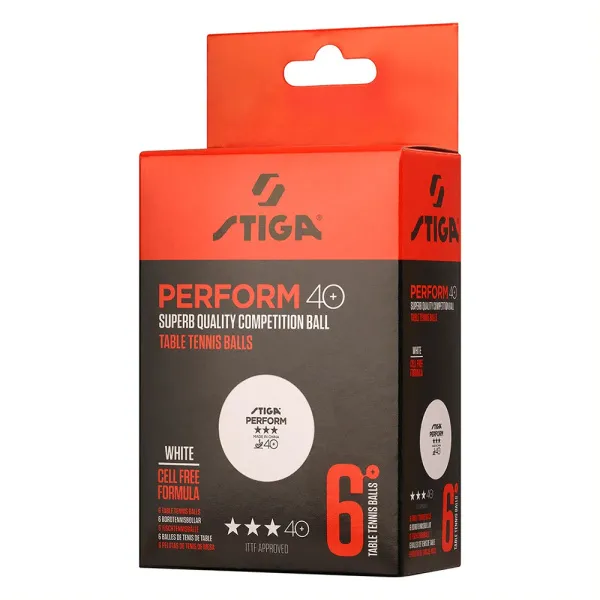 Мяч для наст. тенниса Stiga Perform 3***, 40+, 1113-2110-06, пластик, ITTF Appr., уп.6 шт, бел за 2&nbsp;121.60 ₽ в Новороссийске