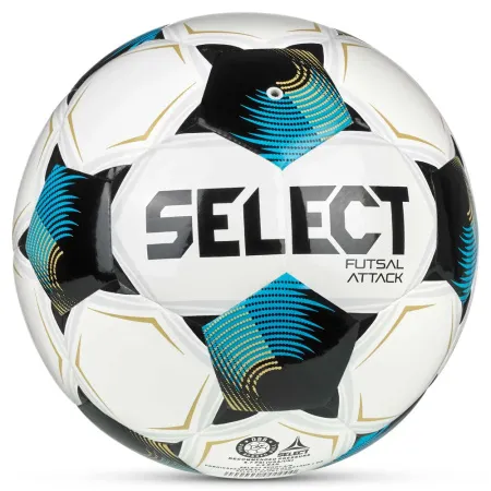 Мяч футзал. SELECT Futsal Attack V26, 1073471009, р.4, 32п, ПУ, руч.сш, бело-сине-черный за 5&nbsp;295.50 ₽ купить в Новороссийске