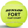 Мяч теннисный Dunlop Fort Clay Court 4B, 601613, уп.4 шт,одобр.ITF и FFT,сукно,нат.резина,желтый за 1&nbsp;812.20 ₽ купить в Новороссийске