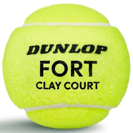 Мяч теннисный Dunlop Fort Clay Court 4B, 601613, уп.4 шт,одобр.ITF и FFT,сукно,нат.резина,желтый за 1&nbsp;812.20 ₽ купить в Новороссийске