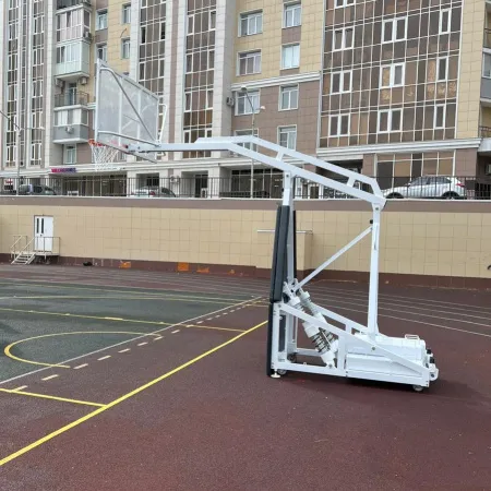Баскетбольная стойка мобильная складная на пружинах вынос 2,25 м c противовесом ZAVODSPORTA за 530&nbsp;660 ₽ купить в Новороссийске