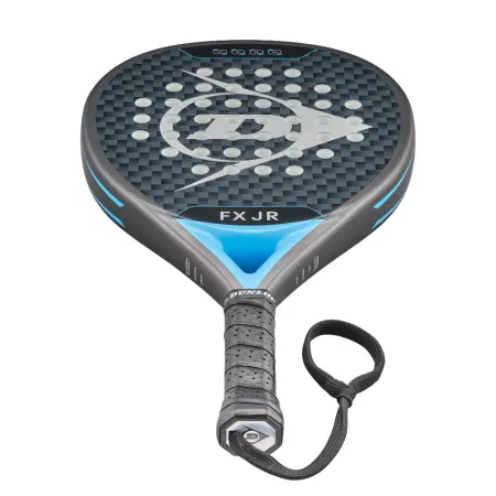 Ракетка для падела Dunlop FX Jr, 10370738, для юниоров, гибрид, графит, черно-голубой за 11&nbsp;019.40 ₽ купить в Новороссийске