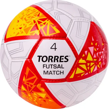 Мяч футзал. TORRES Futsal Match, FS323774, р.4, 32 панели. ПУ,4 подкл.слоя,ручн.сш,бело-крас-жёлт за 2&nbsp;454.80 ₽ купить в Новороссийске