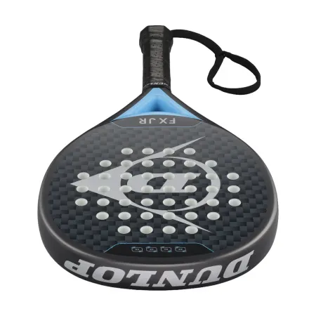 Ракетка для падела Dunlop FX Jr, 10370738, для юниоров, гибрид, графит, черно-голубой за 11&nbsp;019.40 ₽ купить в Новороссийске