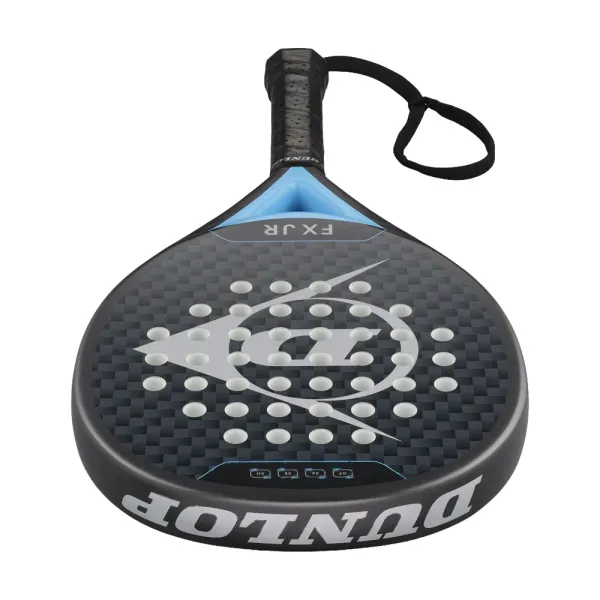 Ракетка для падела Dunlop FX Jr, 10370738, для юниоров, гибрид, графит, черно-голубой за 11&nbsp;019.40 ₽ в Новороссийске