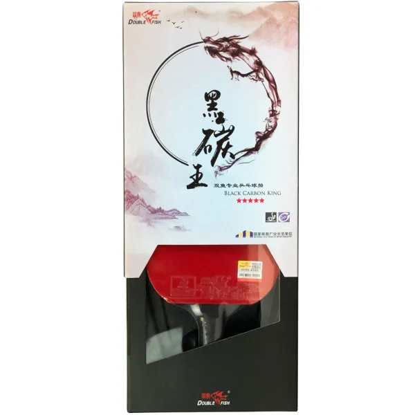 Ракетка для н/т DOUBLE FISH Black Carbon King Racket 5*****, для професс.,ITTF Appr.,накл.2,1,мм за 6&nbsp;434.50 ₽ в Новороссийске