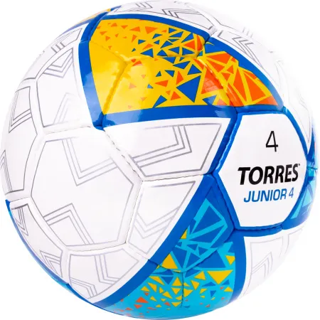 Мяч футб. TORRES Junior-4, F323804, р.4,глянц.ПУ, 4 сл, 32п, руч.сш, бел-жел-гол за 2&nbsp;070.60 ₽ купить в Новороссийске