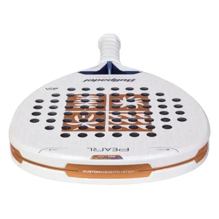 Ракетка для падела BULLPADEL Pearl 27, 497249, для проф-в, стекловолокно,карбон, бело-золотистый за 44&nbsp;319 ₽ купить в Новороссийске