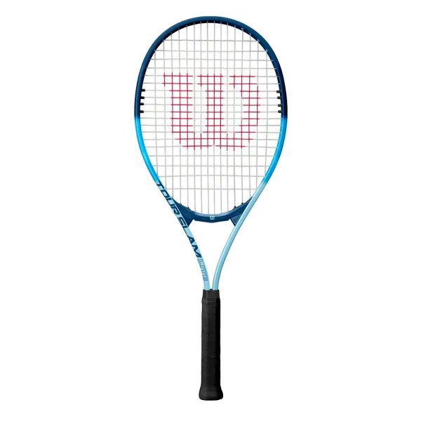 Ракетка б/т Wilson Tour Slam Lite Gr3, WR199010U3,для любит, алюминий, со струнами, сине-голубая за 6&nbsp;358 ₽ в Новороссийске