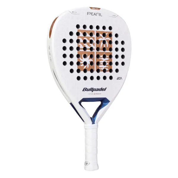 Ракетка для падела BULLPADEL Pearl 27, 497249, для проф-в, стекловолокно,карбон, бело-золотистый за 44&nbsp;319 ₽ в Новороссийске