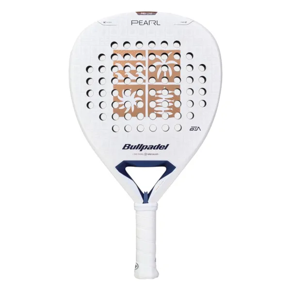Ракетка для падела BULLPADEL Pearl 27, 497249, для проф-в, стекловолокно,карбон, бело-золотистый за 44&nbsp;319 ₽ в Новороссийске
