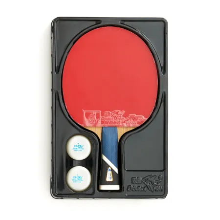 Ракетка для н/т DOUBLE FISH 5A+C, для продвин, ITTF Appr, накл. 2,1 мм, конич. ручка+ 2 мяча V40+мм за 2&nbsp;779.50 ₽ купить в Новороссийске