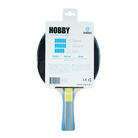 Ракетка для н/т TORRES Hobby, TT0003, для любителей, накладка 1,8 мм, конич. ручка за 875.50 ₽ купить в Новороссийске