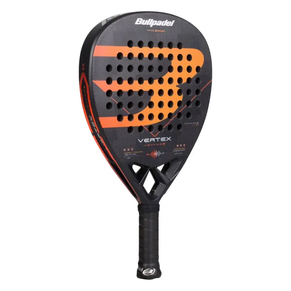 Ракетка для падела BULLPADEL Vertex Advance, 494414, для проф. и любителей, карбон, черно-оранжевый за 21&nbsp;559.40 ₽ в Новороссийске
